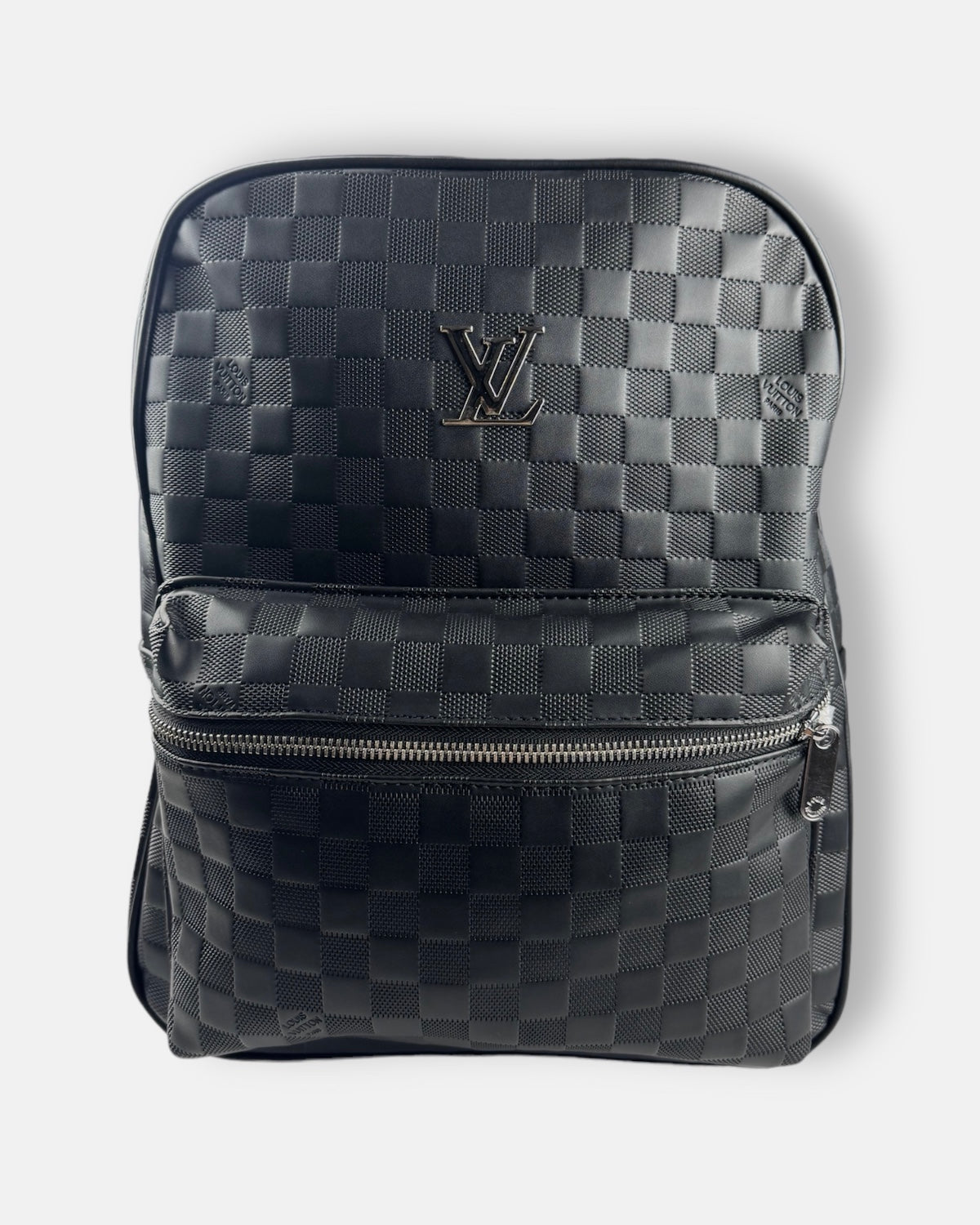 L.V Imported Textured Bag Pack Black