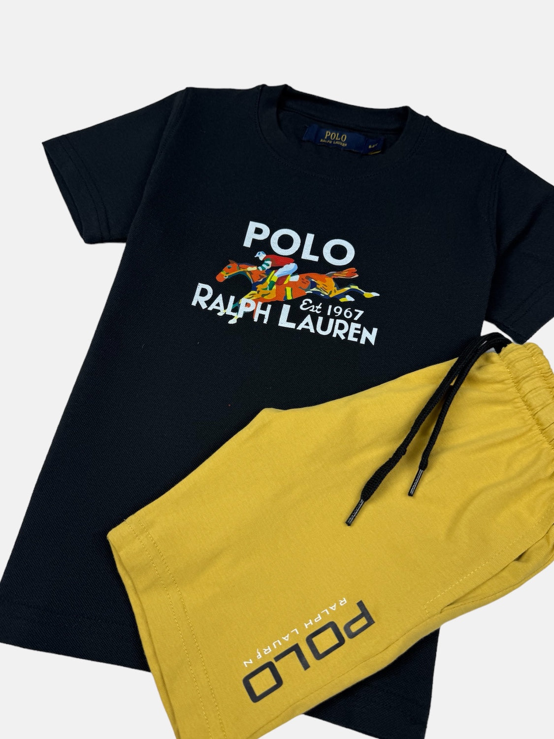 RL Premium Polo Kids Twinset (Black/Mustard)