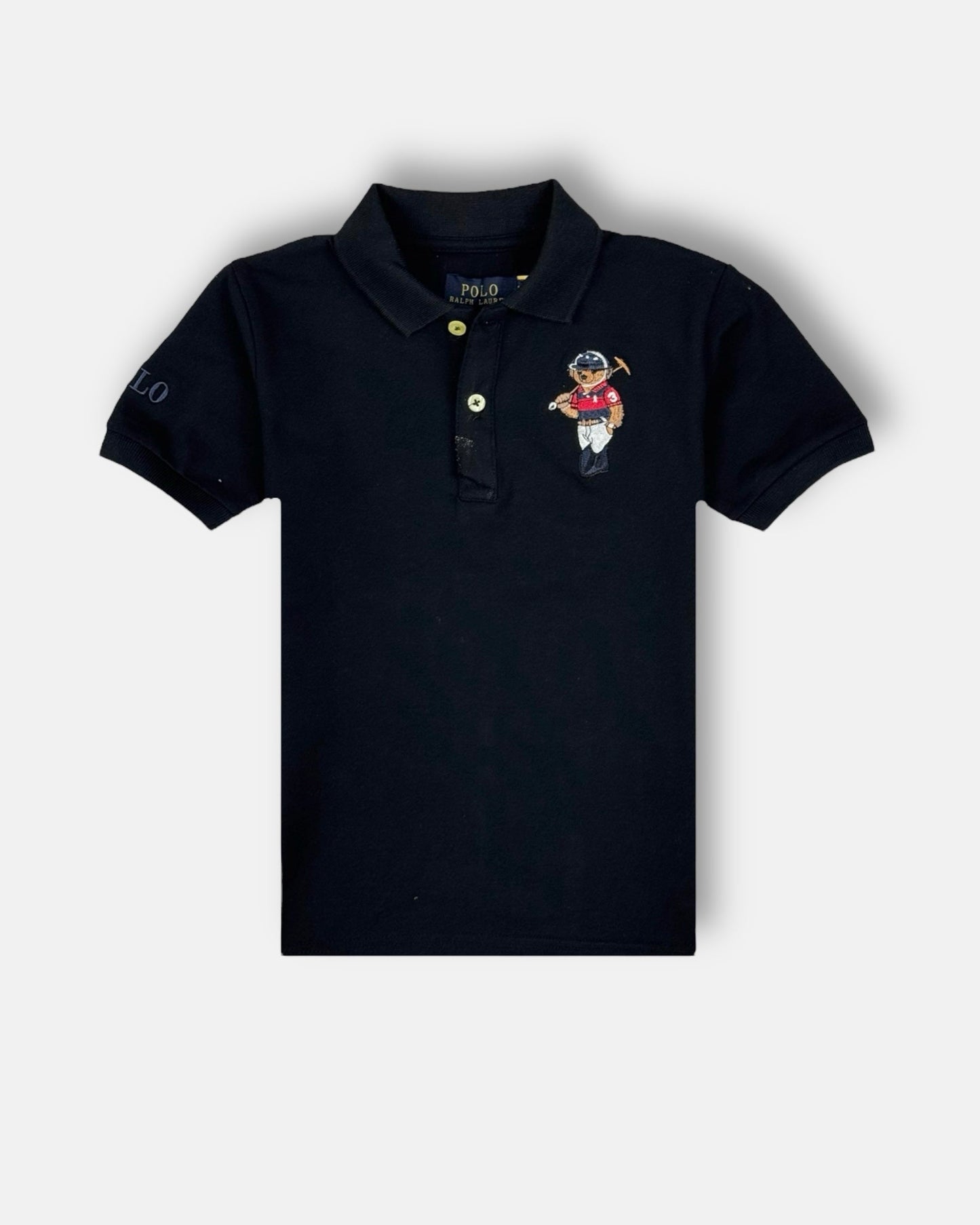 RL Kids Premium Bear Polo Shirt (Black)