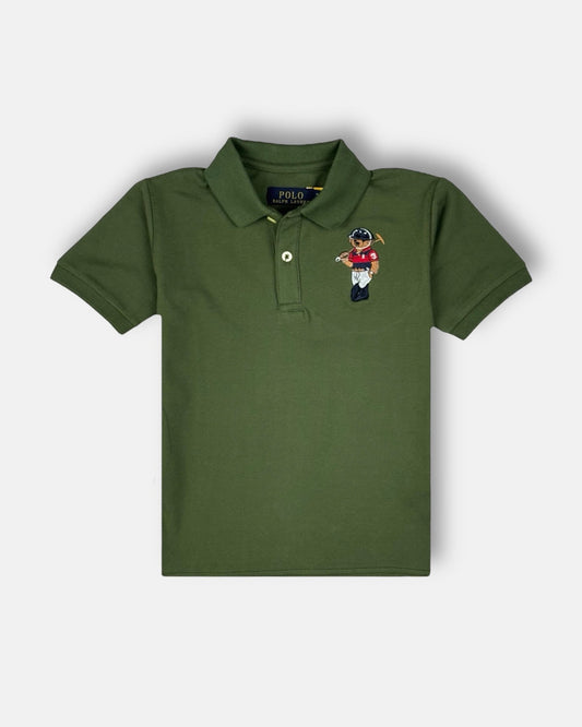 RL Kids Premium Bear Polo Shirt (Green)