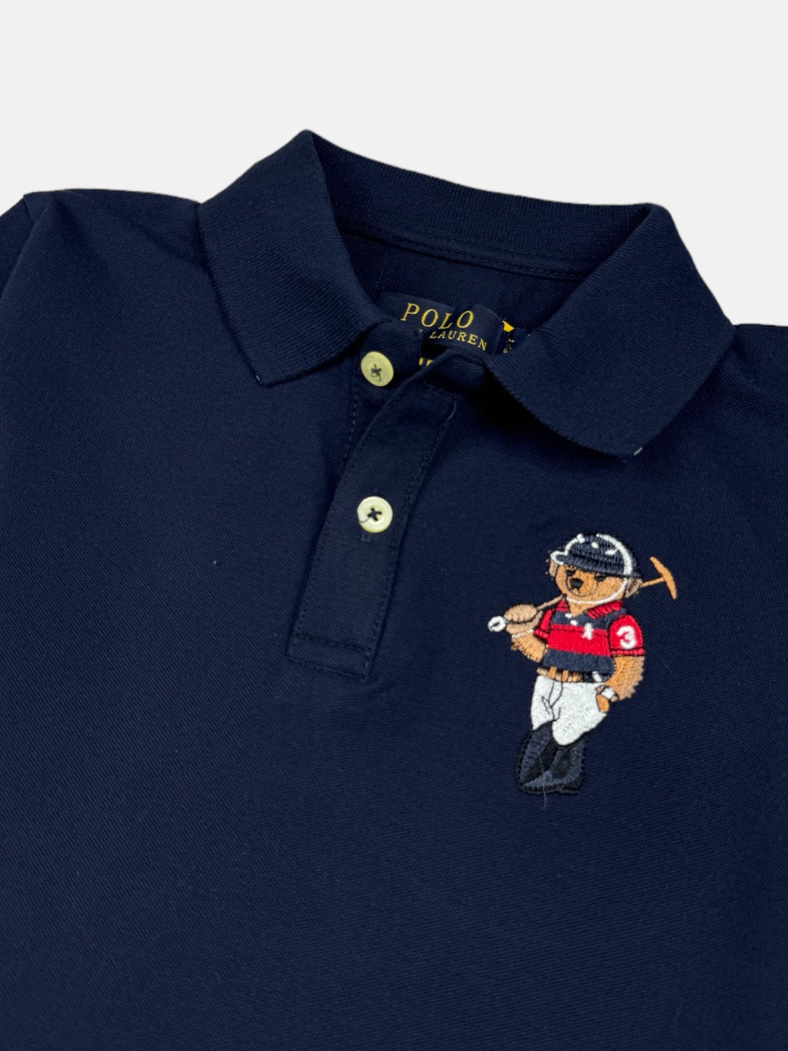 RL Kids Premium Bear Polo Shirt (Navy Blue)