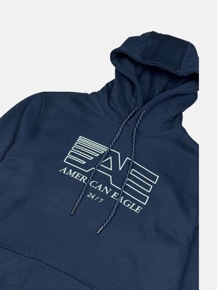 Amrcn Eagle Premium Cotton Fleece Hoddie BL (Navy Blue)