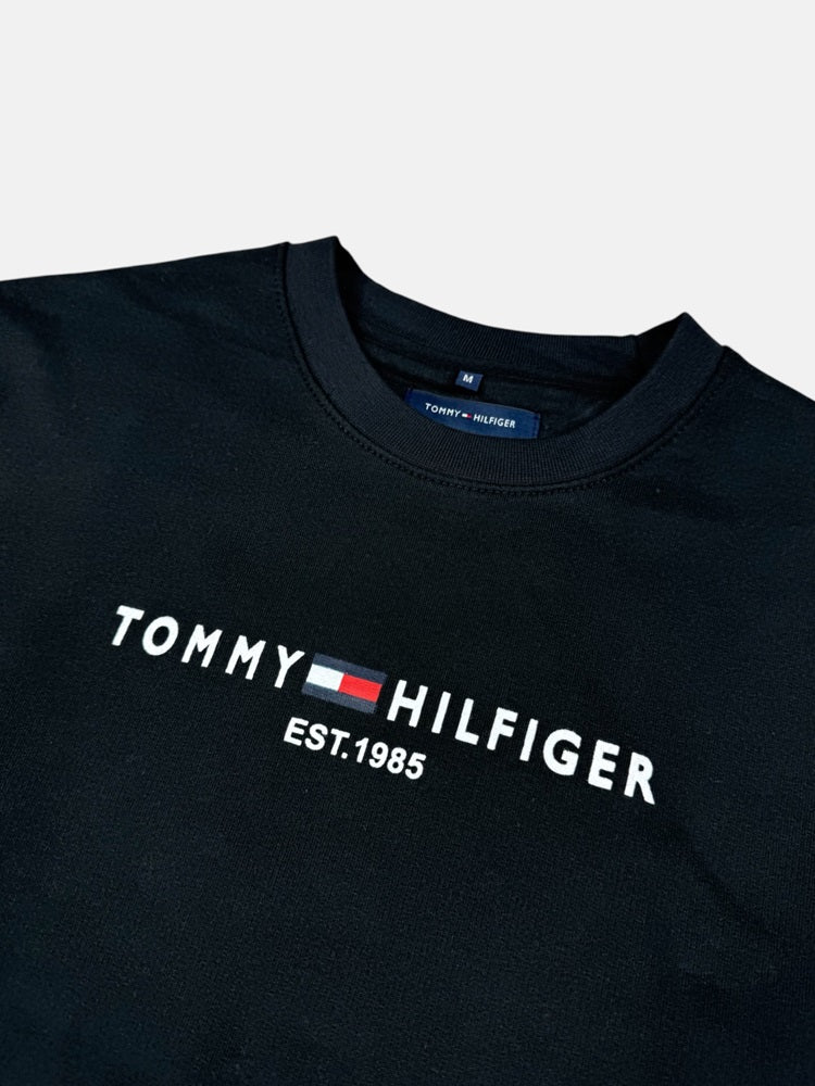 TH Premium Cotton Terry Sweatshirt (Black)