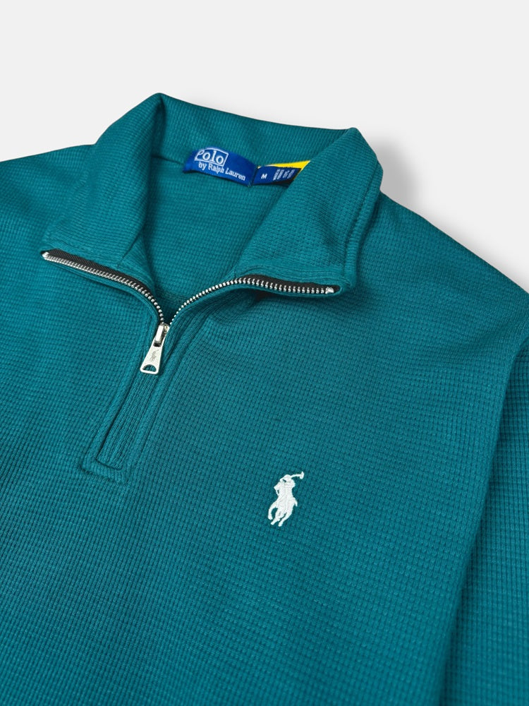 RL Premium S/P Thermal Mockneck Zip-Up (Teal)