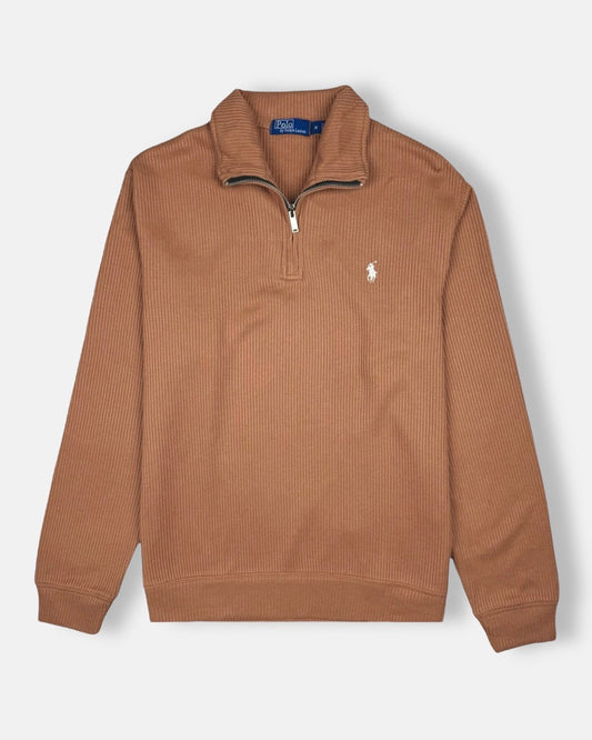 RL Premium S/P Thermal Mockneck Zip-Up (Peach)