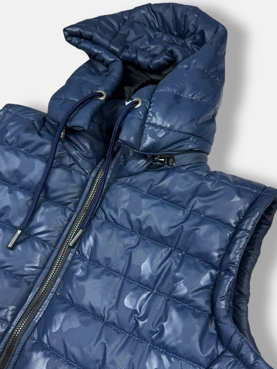 Z.A.R.A Premium Camouflage Puffer Hood Jacket (Navy Blue)