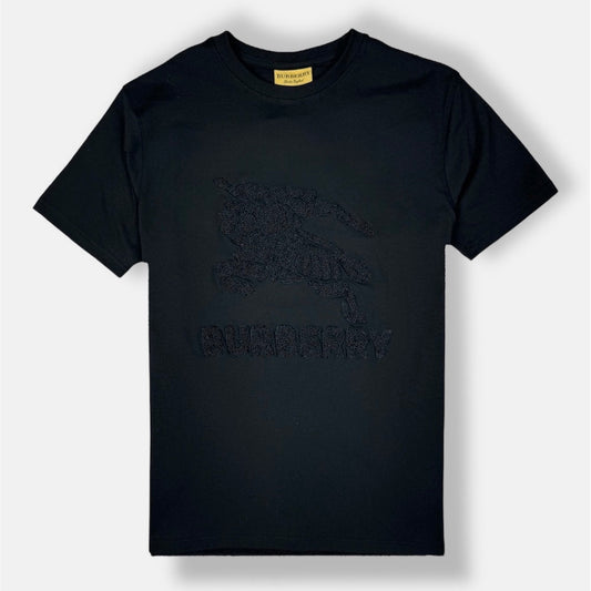 BURBRY PREMIUM TOWEL EMB COTTON T-SHIRT (BLACK)