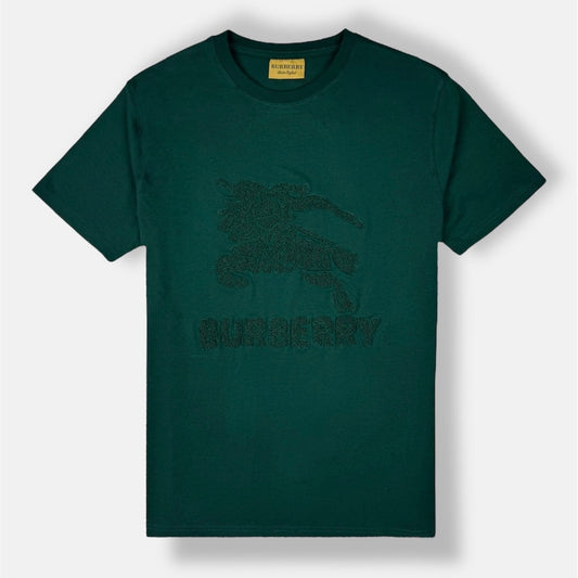 BURBRY PREMIUM TOWEL EMB COTTON T-SHIRT (GREEN)