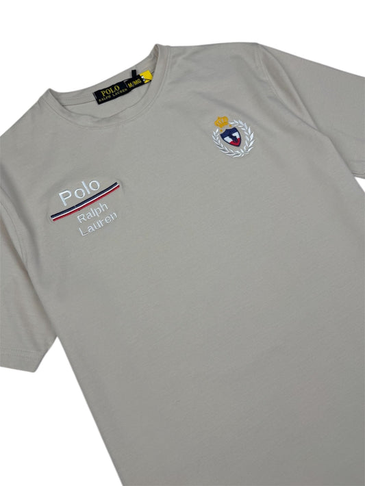 POLO RL PREMIUM COTTON T-SHIRT (STONE)
