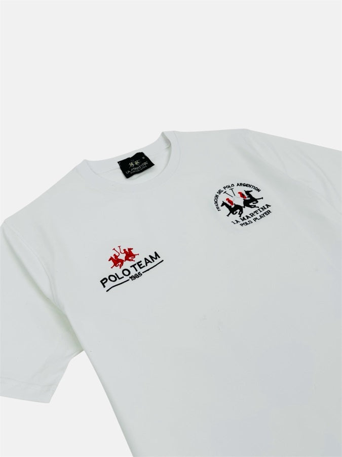 RL PREMIUM LA MRTINA COTTON T-SHIRT (WHITE)