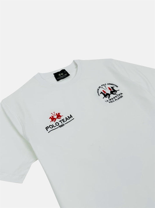 RL PREMIUM LA MRTINA COTTON T-SHIRT (WHITE)