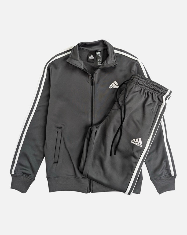 Addas Imported polyester Fleece Tracksuit (Grey)