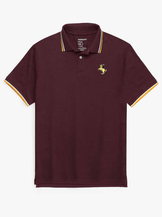 GRDNO Premium Napoleon Small Cow Boy Polo Shirt (Maroon)