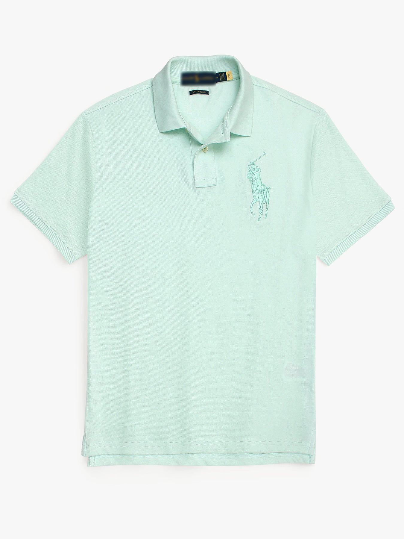 RL Premium Big Pony Self Emb Polo shirt (Sea-Green)
