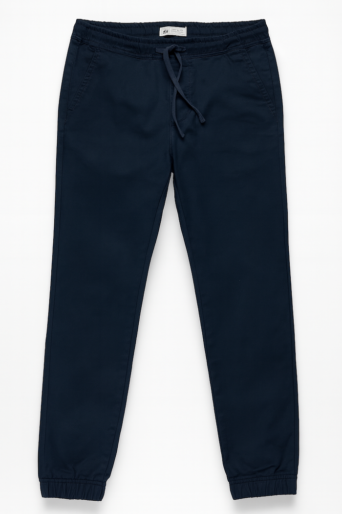 Z.A.R.A Premium Cotton Waist Jogger Trouser (Navy Blue)