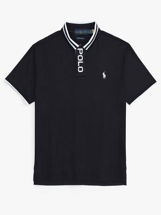 RL Premium Placket Polo Shirt (Black)