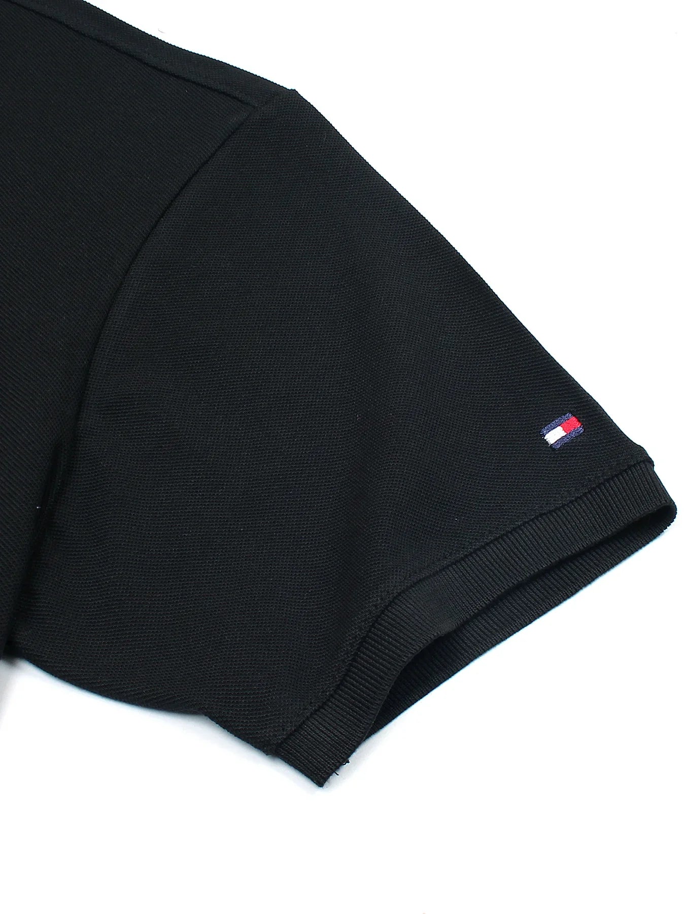 Tommy Premium Self Emb Polo Shirt (Black)