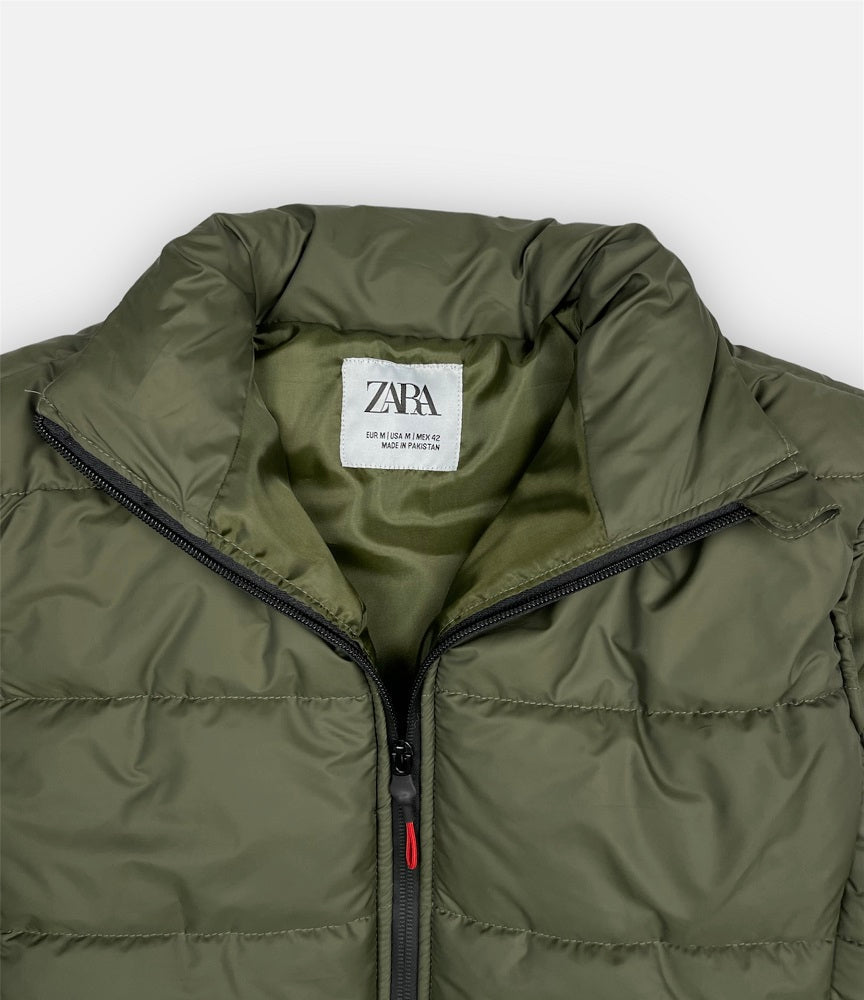 Z.A.R.A Premium Puffer Jacket (Olive Green)