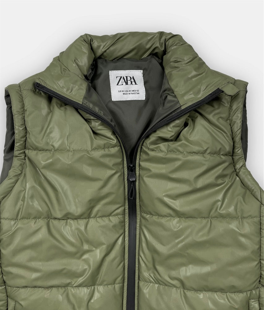 Z.A.R.A Premium Puffer Jacket (Olive Green Camouflage)