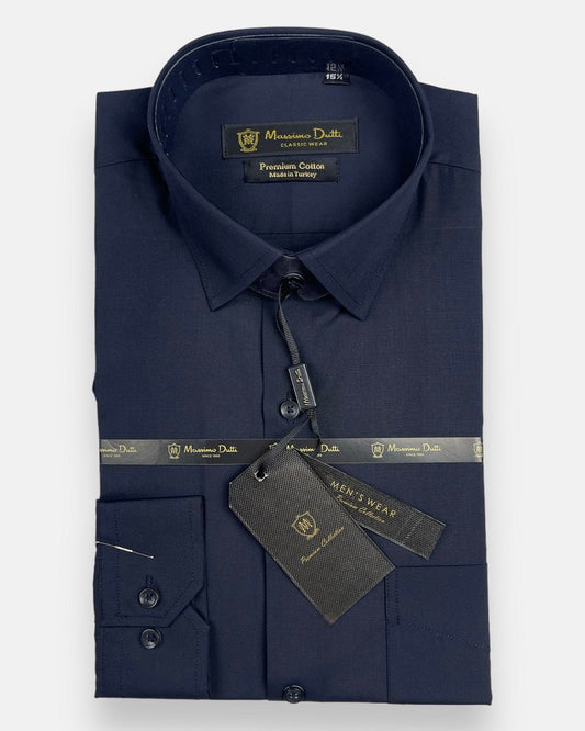 Mussimo Duti Imported Formal Shirt (Navy Blue)