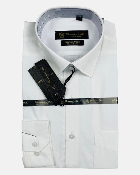 Mussimo Duti Imported Formal Shirt (White)