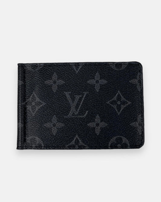 L.V Imported Men's Clipper Wallet (Black)
