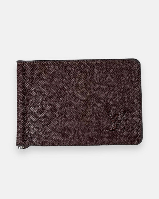 L.V Imported Men's Clipper Wallet (Brown)