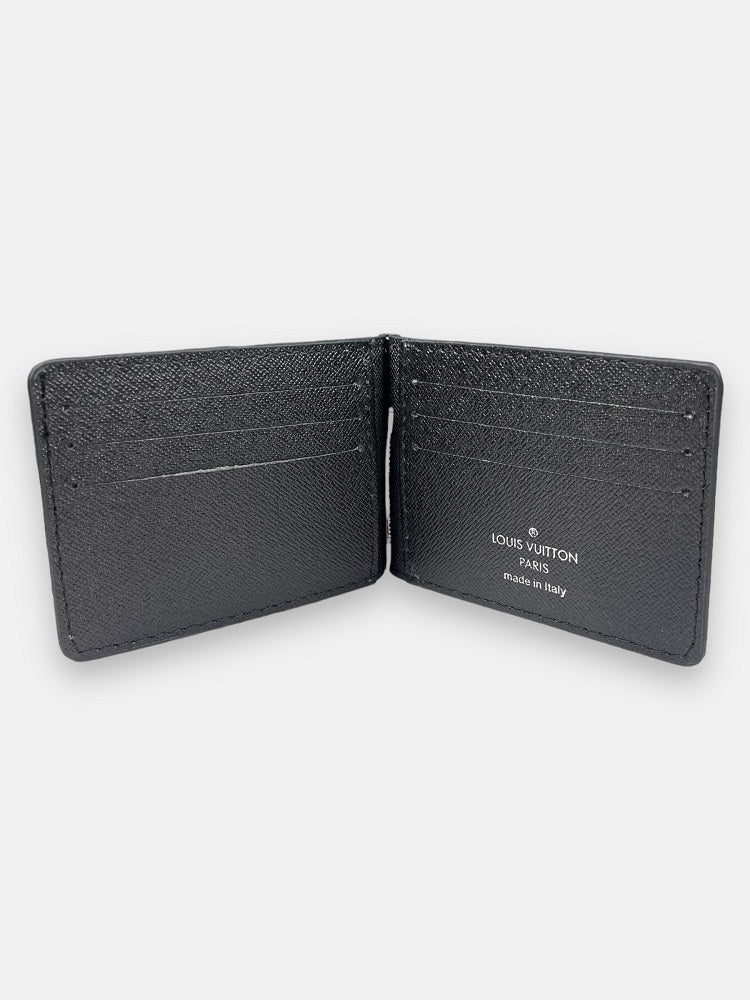 L.V Imported Men's Clipper Wallet (Black)