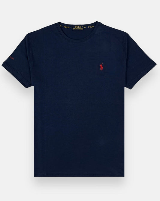 RL Premium Small Pony T-shirt (Navy Blue)