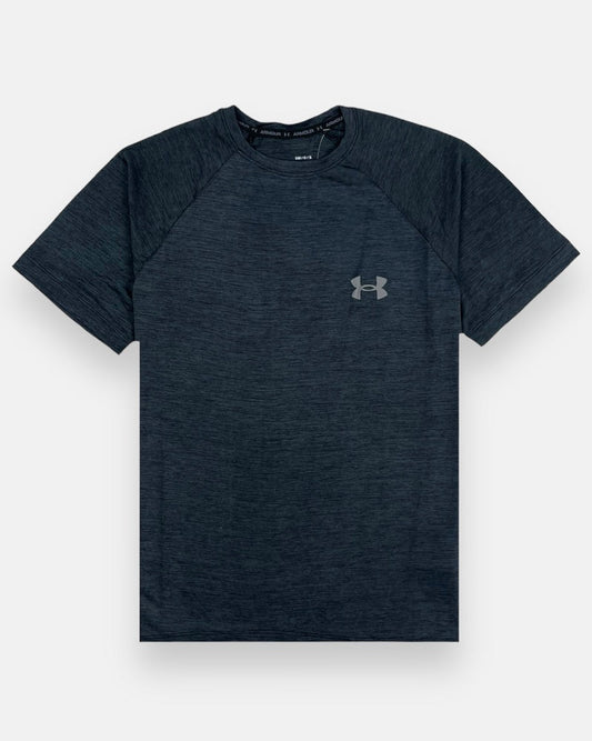 UA Imported Dri-Fit T-Shirt (Melange charcoal Black)