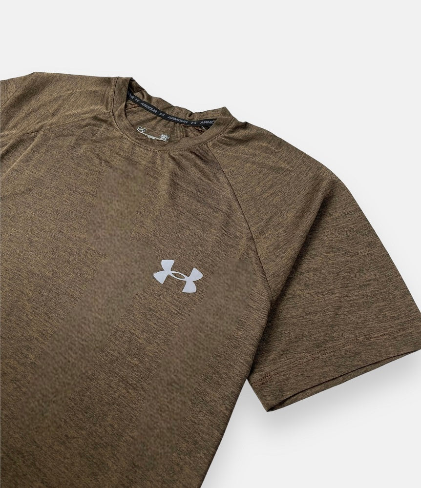 UA Imported Dri-Fit T-Shirt (Melange Brown)