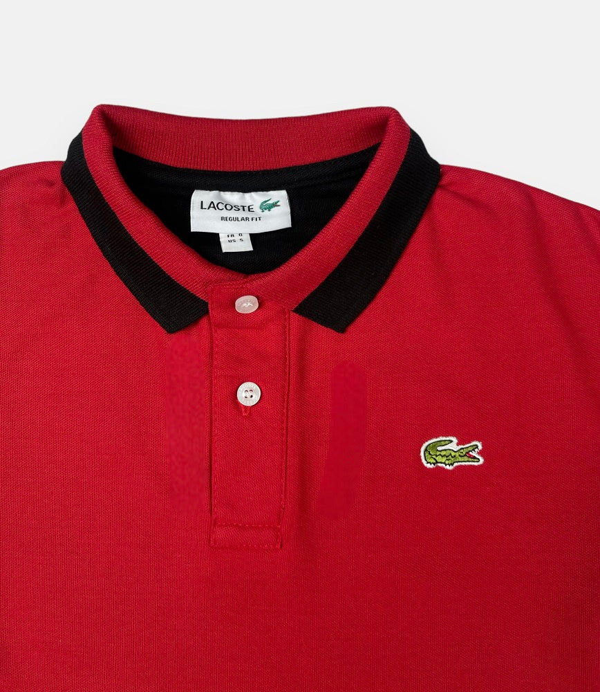 LCSTE Tipped Collar Polo Shirt (Red&Black)