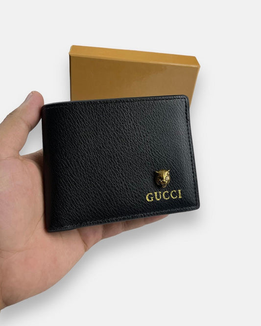 GUCI Lion Imported Men's Wallet (Black)
