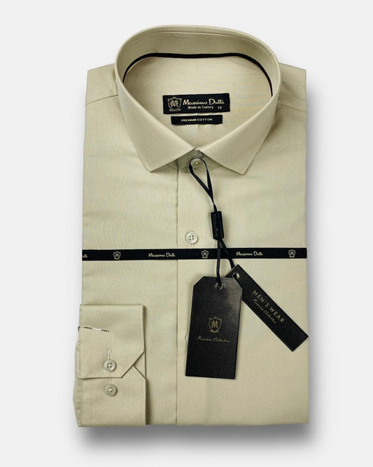 Mussimo Duti Imported Formal Shirt (Beige)