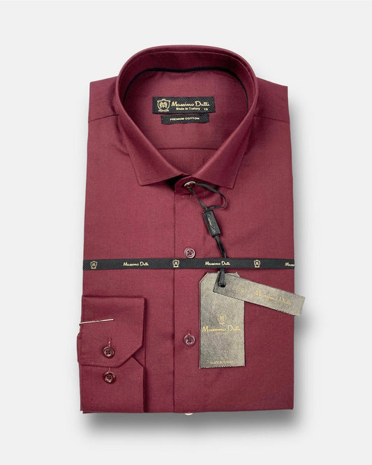 Mussimo Duti Imported Formal Shirt (Maroon)