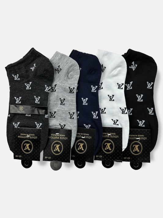 L.V Premium Ankle Socks (Pack Of 5)