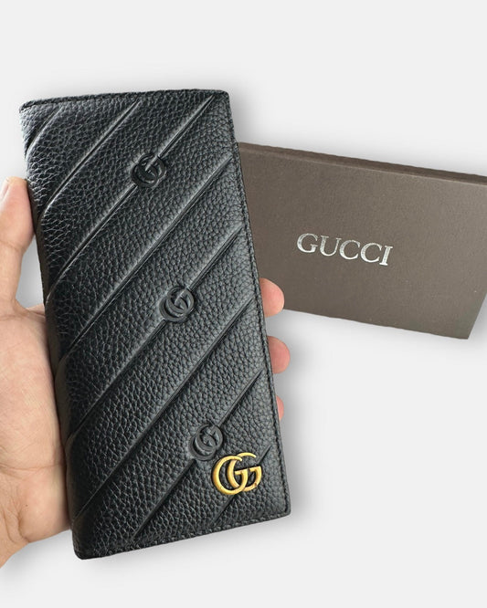 Guci Design Long wallet Black