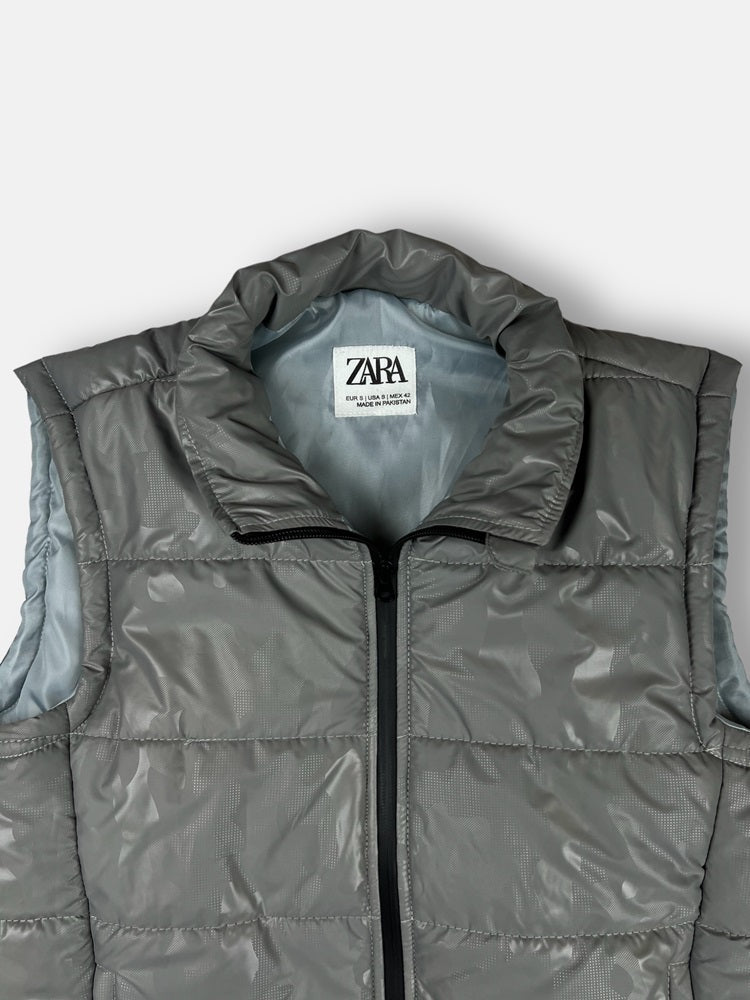 Z.A.R.A Premium Puffer Jacket (Grey Camouflage)