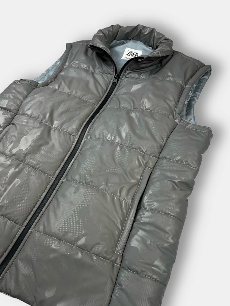 Z.A.R.A Premium Puffer Jacket (Grey Camouflage)