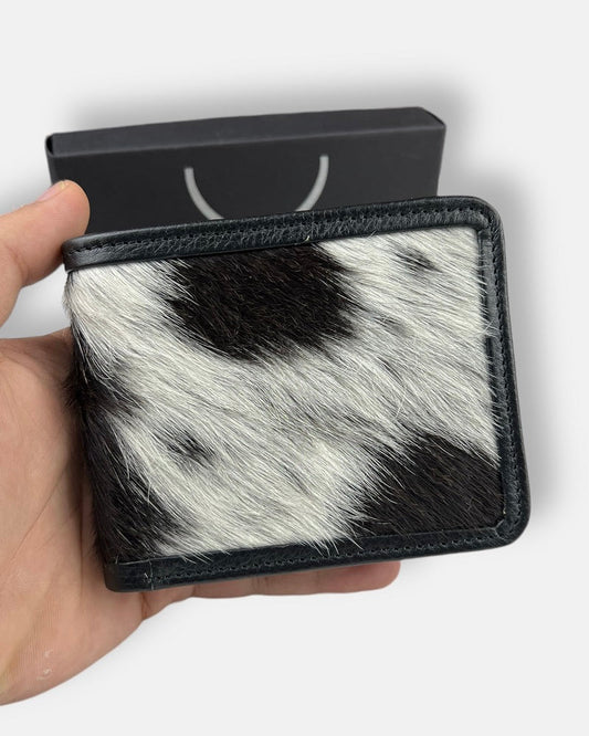 Premium Goat Fur Wallet (Black&White)