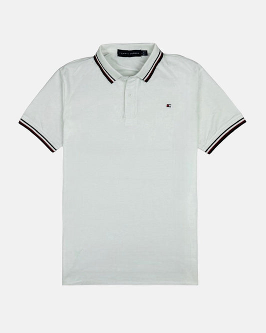 TH Premium Tipping Polo Shirt (White)