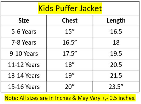RL Paneled Kids Puffer Jacket Mustard & Navy