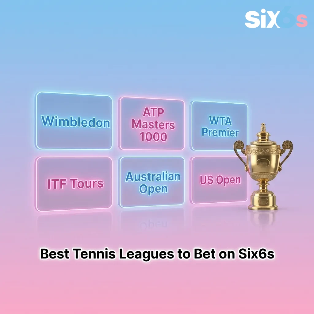 Tennis betting options on Six6s showing Grand Slams, ATP Masters, and WTA tournaments with various match markets — Six6s in Pakistan