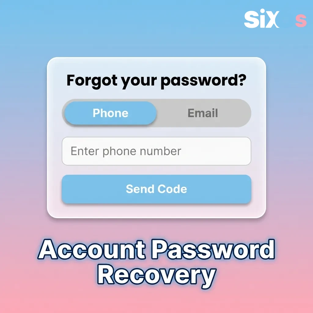Login screen showing 'Forgot Password' link with password reset instructions and security verification steps — Six6s in Pakistan