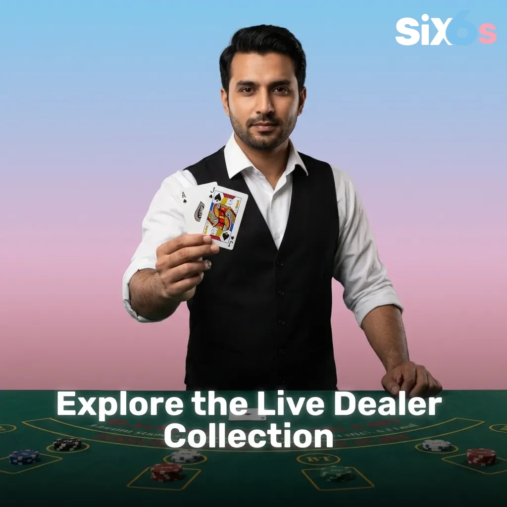 Live dealer casino games including roulette, blackjack, baccarat, poker, TV games, and regional favorites on Six6s platform — Six6s in Pakistan