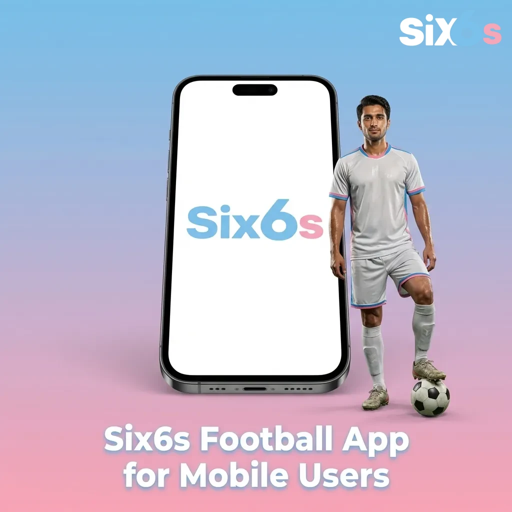 Six6s Football App interface showing mobile betting platform with live scores and account management features — Six6s in Pakistan