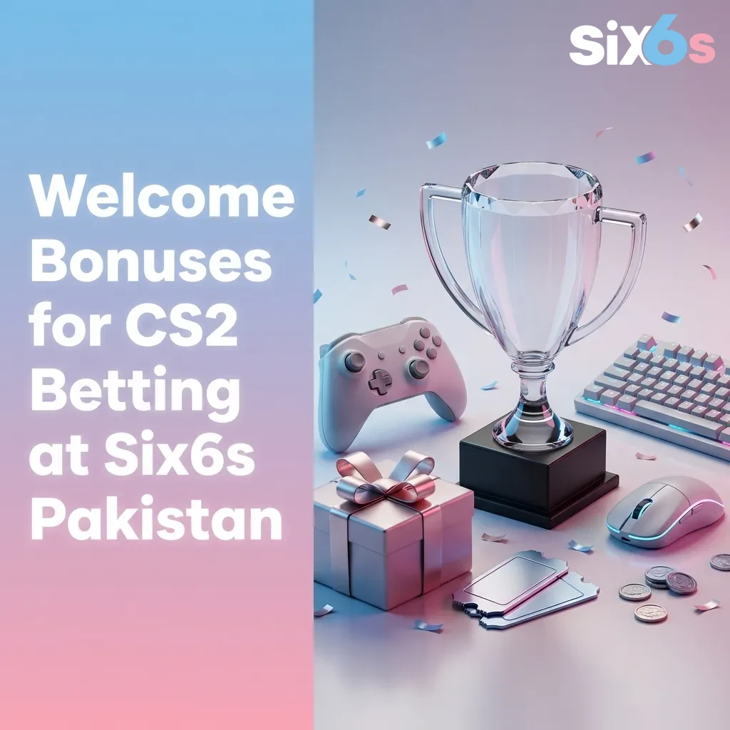 Six6s Pakistan CS2 betting welcome bonuses showing registration steps and bonus amounts for new members — Six6s in Pakistan